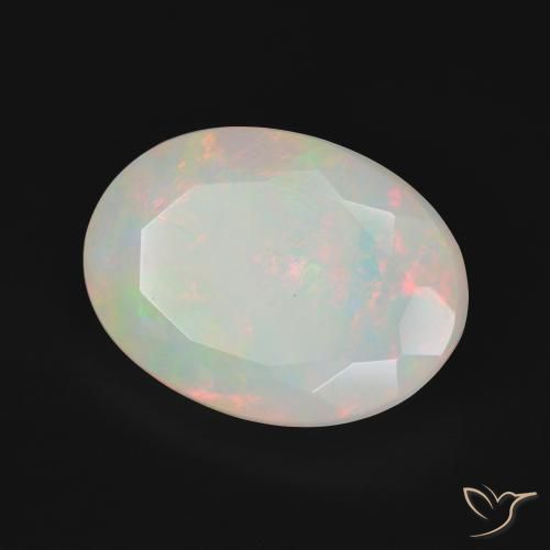 Ópalo Multicolor natural de 5.28 ct, Ovalada, Opaco