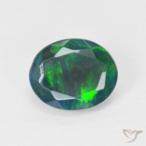 1.18ct Natural Multicolor Ópalo, Ovalada, Opaco