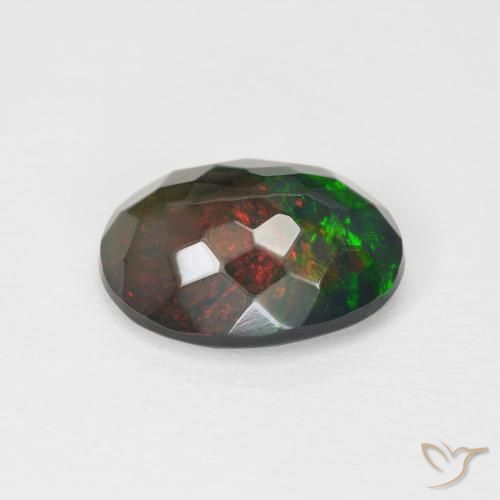 Ópalo Multicolor natural de 1.71 ct, Ovalada, Opaco