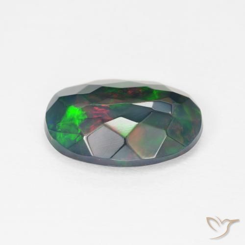 Ópalo Multicolor natural de 1.93 ct, Ovalada, Opaco