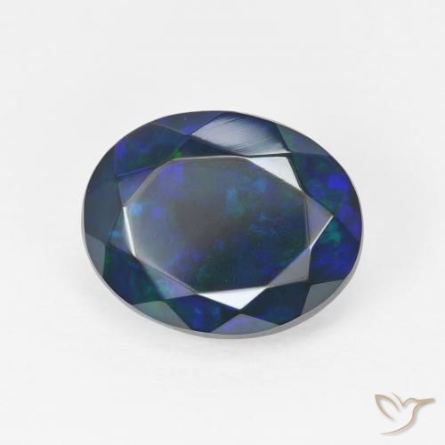 Ópalo Multicolor natural de 2.92 ct, Ovalada, Opaco