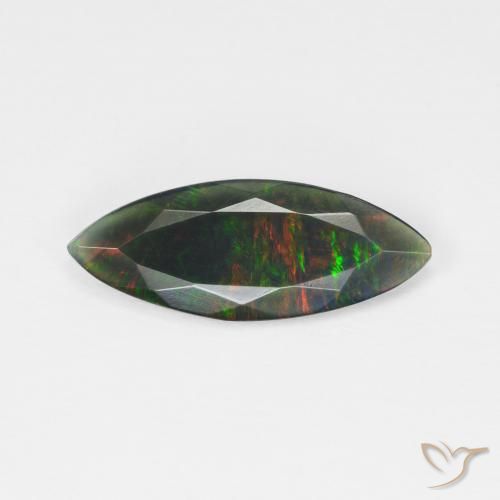 1.01ct Natural Multicolor Ópalo, Marquesa, Transparente