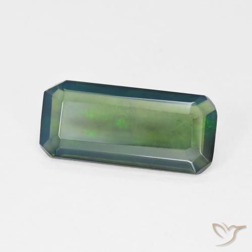 Ópalo Multicolor natural de 2.36 ct, Corte Octágono / Esmeralda, Transparente