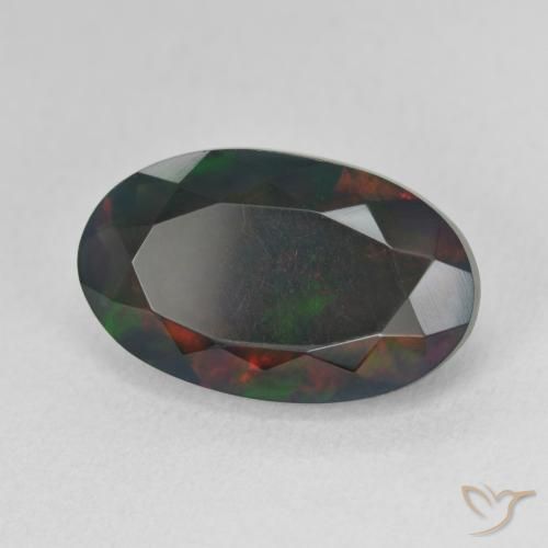 Ópalo Multicolor natural de 4.05 ct, Ovalada, Opaco