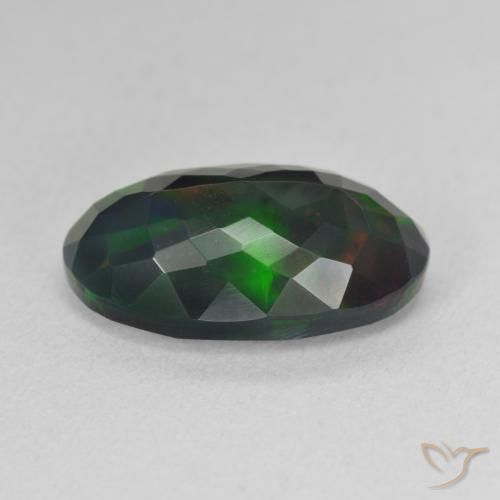 Ópalo Multicolor natural de 4.05 ct, Ovalada, Opaco