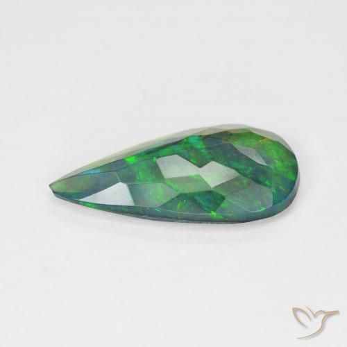 Ópalo Multicolor natural de 1.78 ct, En forma de pera, Transparente