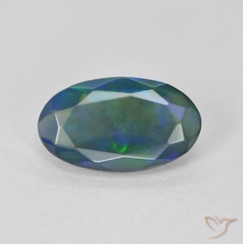 1.12ct Natural Multicolor Ópalo, Ovalada, Transparente