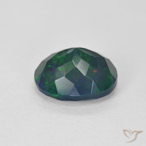 Ópalo Multicolor natural de 1.37 ct, Ovalada, Translúcido