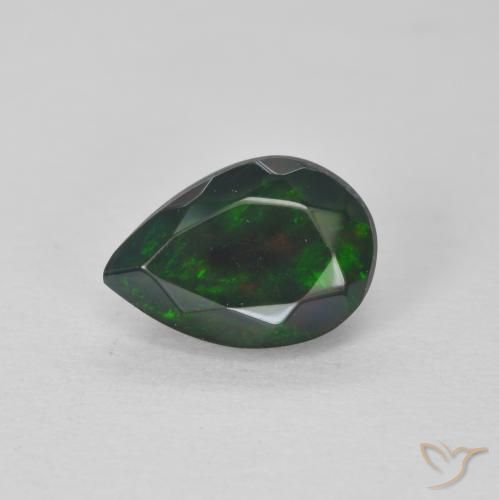 0.95ct Natural Multicolor Ópalo, En forma de pera, Translúcido