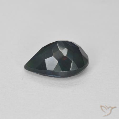 Ópalo Multicolor natural de 0.95 ct, En forma de pera, Translúcido