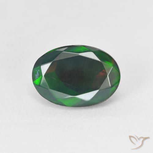 1.52ct Natural Multicolor Ópalo, Ovalada, Transparente