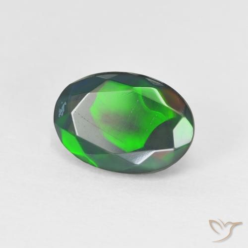 Ópalo Multicolor natural de 1.52 ct, Ovalada, Transparente