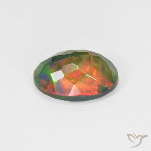 Ópalo Multicolor natural de 1.65 ct, Ovalada, Translúcido