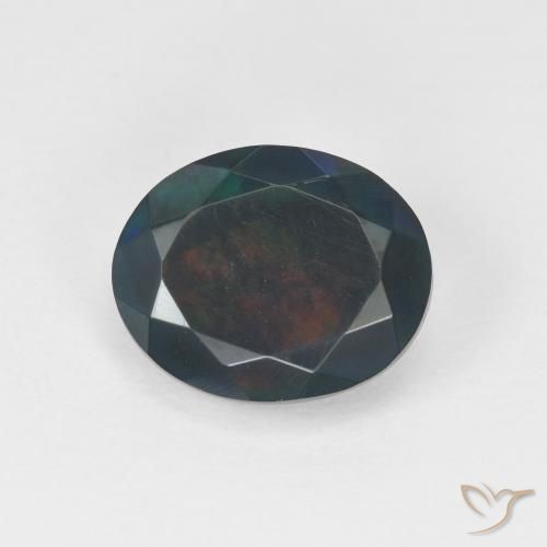 2.02ct Natural Multicolor Ópalo, Ovalada, Translúcido