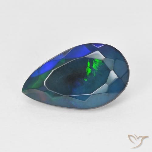 2.34ct Natural Multicolor Ópalo, En forma de pera, Translúcido