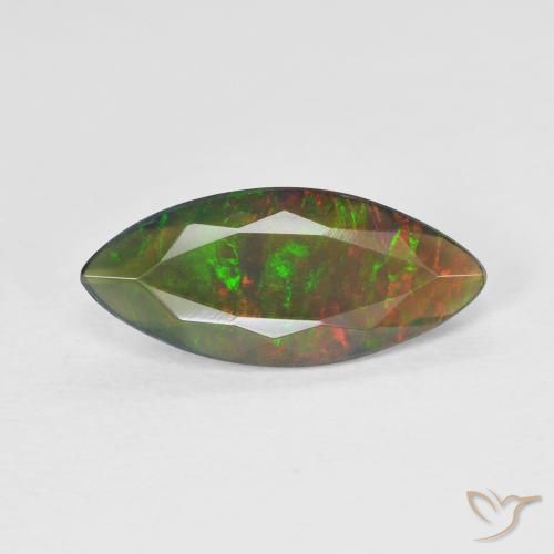 1.53ct Natural Multicolor Ópalo, Marquesa, Translúcido