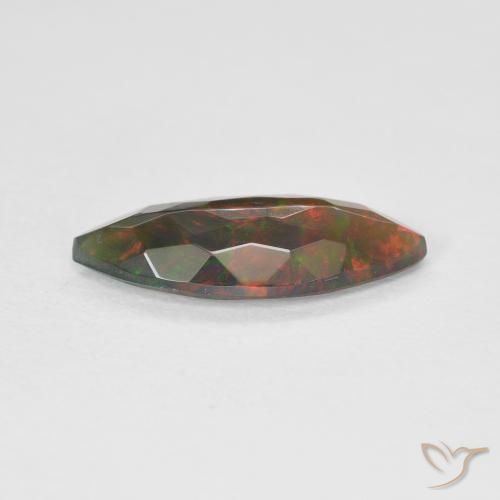 Ópalo Multicolor natural de 1.53 ct, Marquesa, Translúcido
