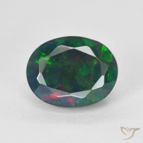 2.24ct Natural Multicolor Ópalo, Ovalada, Translúcido