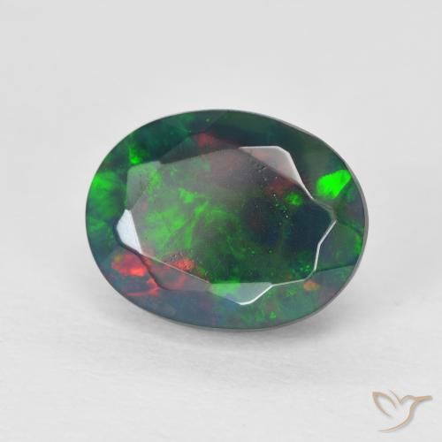 Ópalo Multicolor natural de 2.24 ct, Ovalada, Translúcido