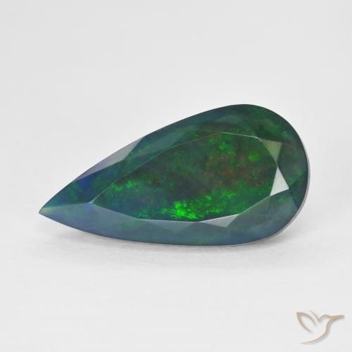 3.48ct Natural Multicolor Ópalo, En forma de pera, Translúcido