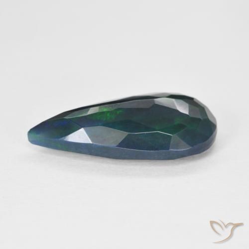 Ópalo Multicolor natural de 3.48 ct, En forma de pera, Translúcido