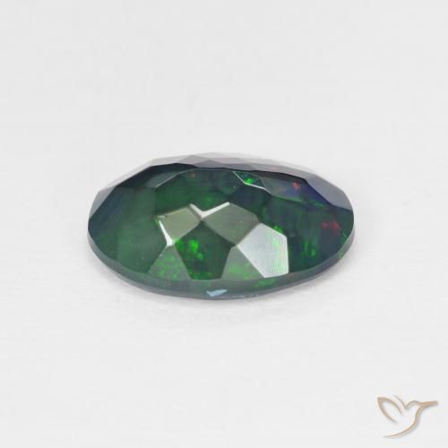Ópalo Multicolor natural de 1.44 ct, Ovalada, Translúcido