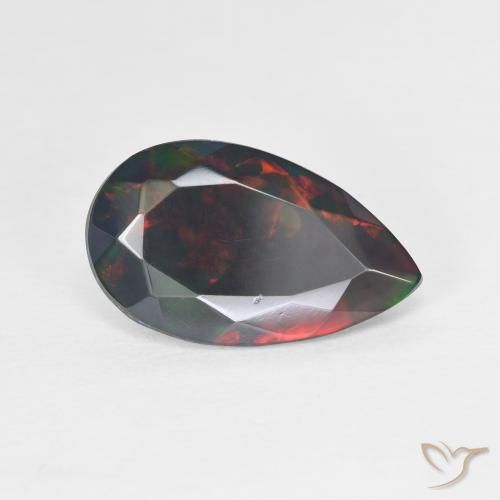 2.20ct Natural Multicolor Ópalo, En forma de pera, Translúcido, Photo A