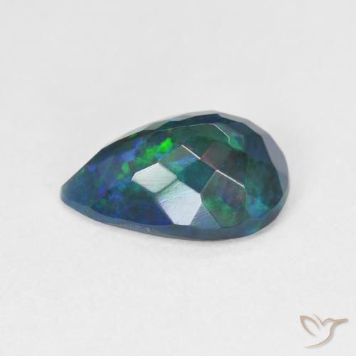 Ópalo Multicolor natural de 1.90 ct, En forma de pera, Translúcido
