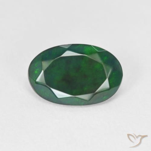 1.52ct Natural Multicolor Ópalo, Ovalada, Translúcido