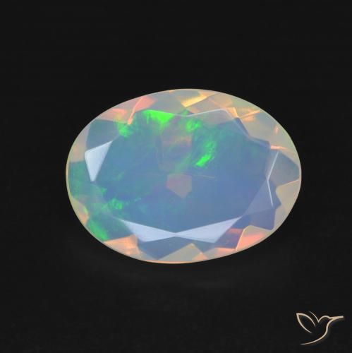 2.05ct Natural Multicolor Ópalo, Ovalada, Transparente