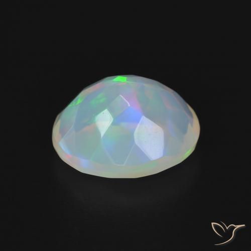 Ópalo Multicolor natural de 1.75 ct, Ovalada, Transparente