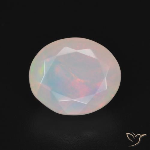1.99ct Natural Multicolor Ópalo, Ovalada, Translúcido