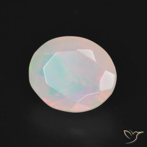 Ópalo Multicolor natural de 1.99 ct, Ovalada, Translúcido