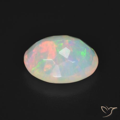 Ópalo Multicolor natural de 2.36 ct, Ovalada, Translúcido