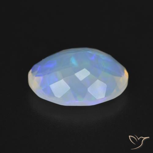 Ópalo Multicolor natural de 3.07 ct, Ovalada, Transparente