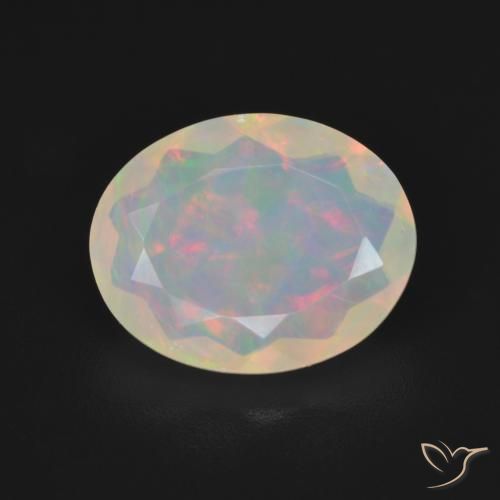 2.16ct Natural Multicolor Ópalo, Ovalada, Transparente