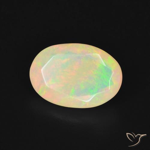 Ópalo Multicolor natural de 1.99 ct, Ovalada, Translúcido