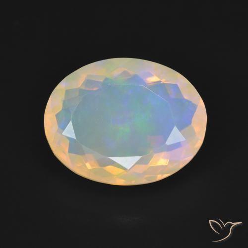 3.31ct Natural Multicolor Ópalo, Ovalada, Opaco
