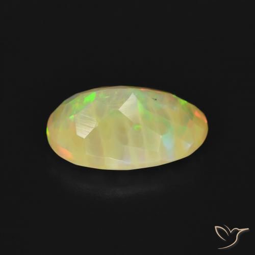Ópalo Multicolor natural de 1.89 ct, Ovalada, Translúcido