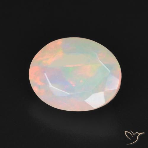 Ópalo Multicolor natural de 1.48 ct, Ovalada, Translúcido
