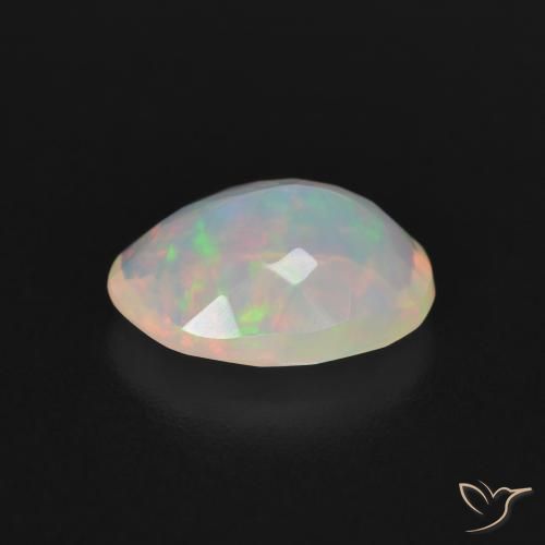 Ópalo Multicolor natural de 1.67 ct, Ovalada, Transparente