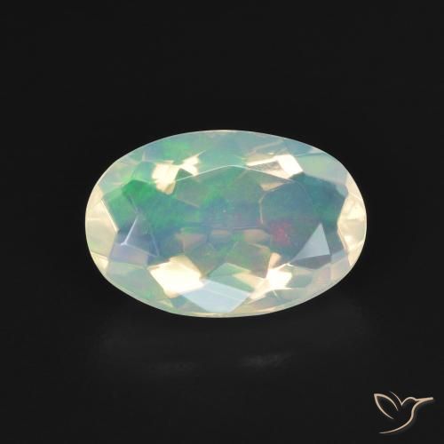 1.72ct Natural Multicolor Ópalo, Ovalada, Transparente