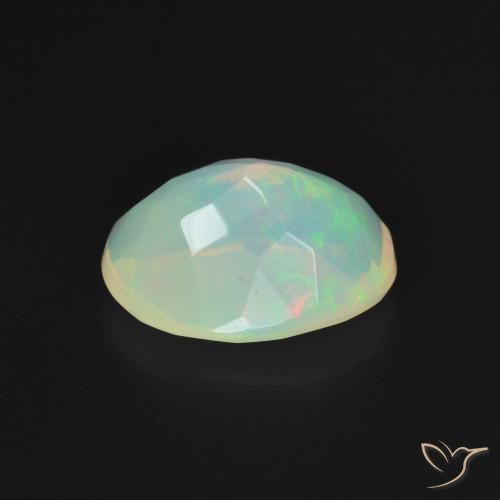 Ópalo Multicolor natural de 1.53 ct, Ovalada, Transparente