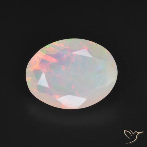 1.85ct Natural Multicolor Ópalo, Ovalada, Translúcido