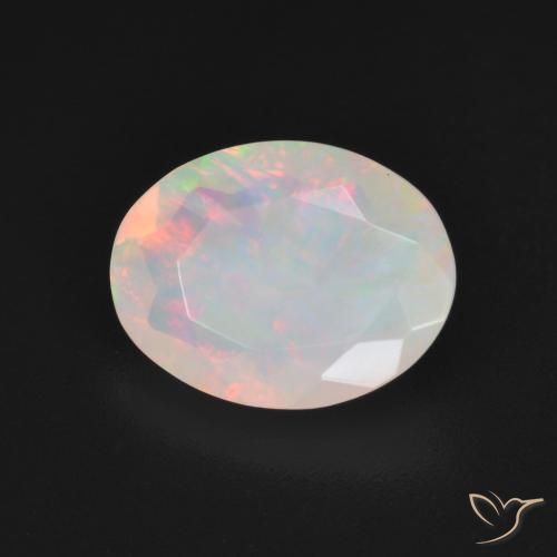 Ópalo Multicolor natural de 1.85 ct, Ovalada, Translúcido