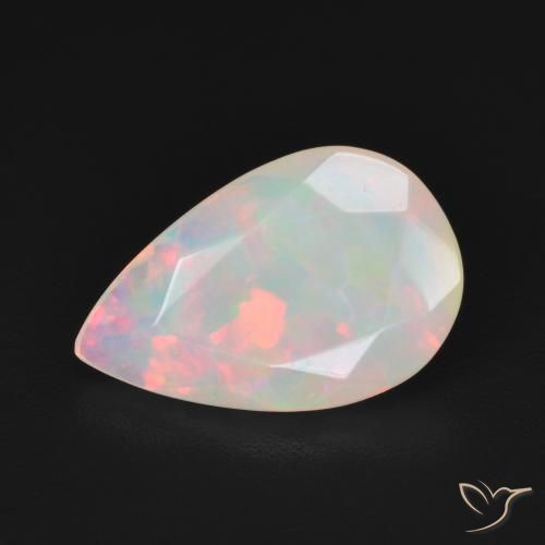 2.10ct Natural Multicolor Ópalo, En forma de pera, Translúcido, Photo A