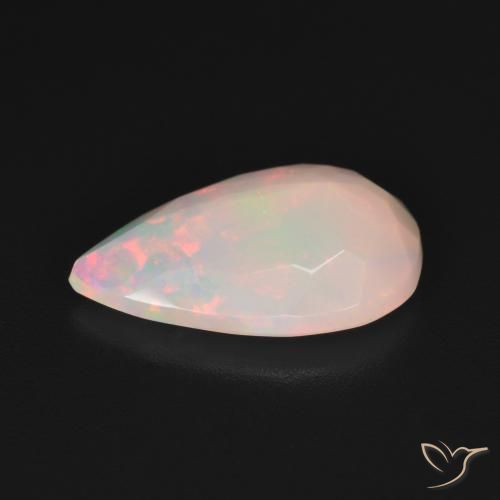 Ópalo Multicolor natural de 2.10 ct, En forma de pera, Translúcido