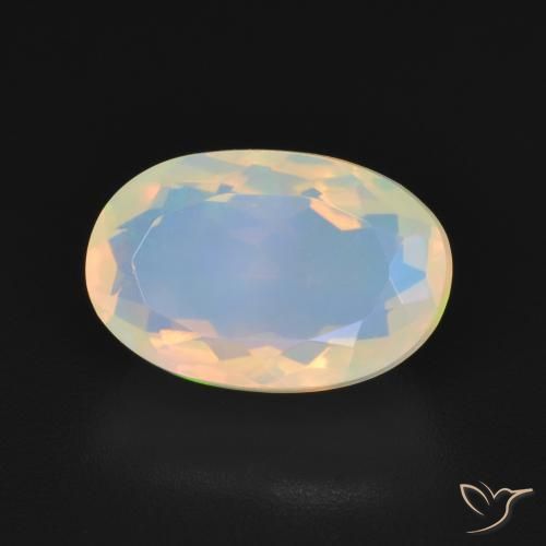 Ópalo Multicolor natural de 2.50 ct, Ovalada, Transparente