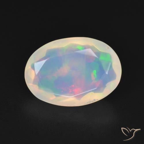1.96ct Natural Multicolor Ópalo, Ovalada, Transparente