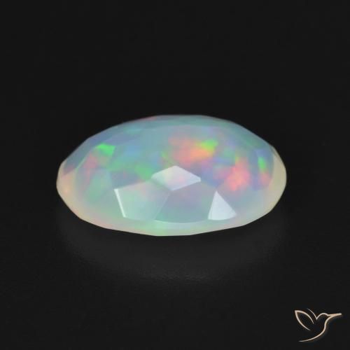 Ópalo Multicolor natural de 1.96 ct, Ovalada, Transparente